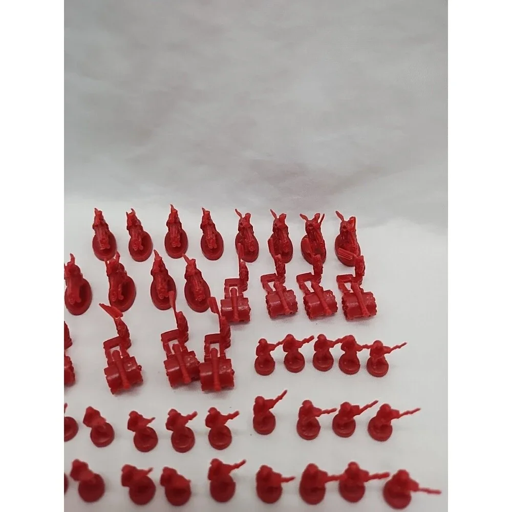 Set Of (60) 2003 Risk Red Board Game Player Pieces